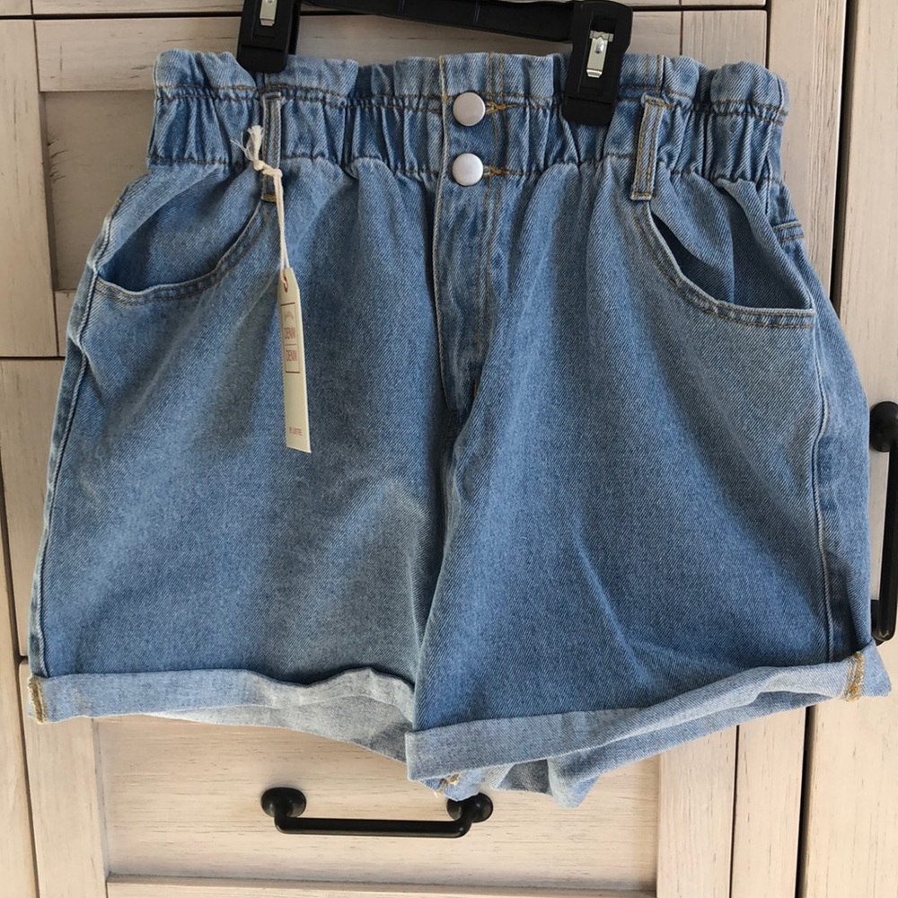 Nana Macs Denim High Waist Shorts